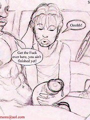 On this cartoon porn series BBC ripping white slut asshole