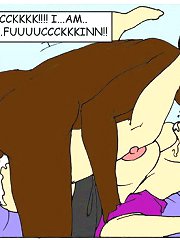 John Persons interracial cartoon. White pussy wrap around cartoon black cock