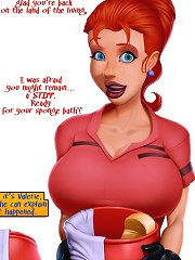 Holy crap, what are you doing on these incest cartoons sis? It's me, your brother!