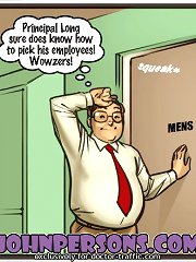 Principal Long sure does know how to pick his empoyees at John Person cartoons