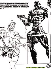 Interracial adult toon sketches about hot cuckold anal sex and group cuckoldry